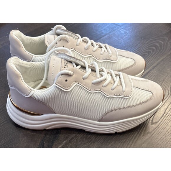 Mallet London Packington Luxury Hub Creme Tan Casual Trainers US 10 EU 43 UK 9 - Picture 5 of 10